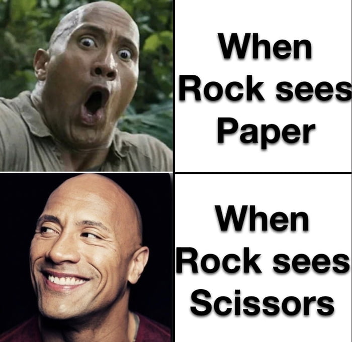 The Rock Rock Paper Scissors