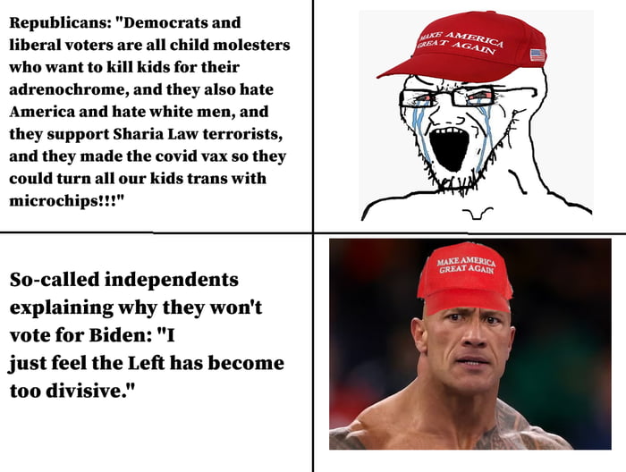 Why are the Dumbocrats being so divisive!?!?!? - 9GAG