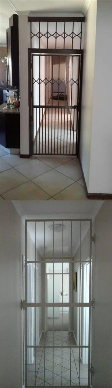In South Africa people install security gates inside their homes to ...