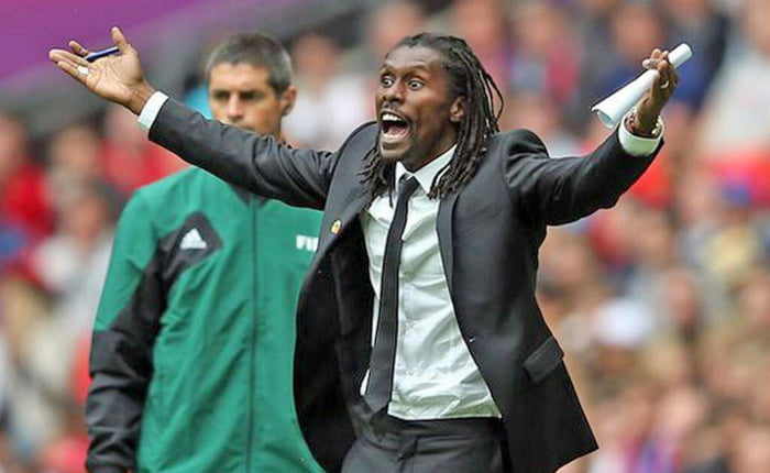 Senegal's coach, Aliou Cisse, looks like a mumble rapper. The last time