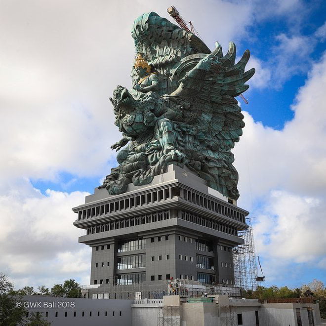One of the largest statues in the world, located in Bali, looks omegabadass 9GAG