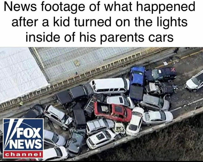 It's illegal to turn on the inside lights of a car 9GAG