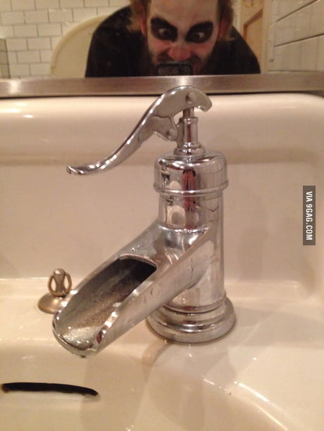 Faucet That Looks Like A Water Pump 9gag