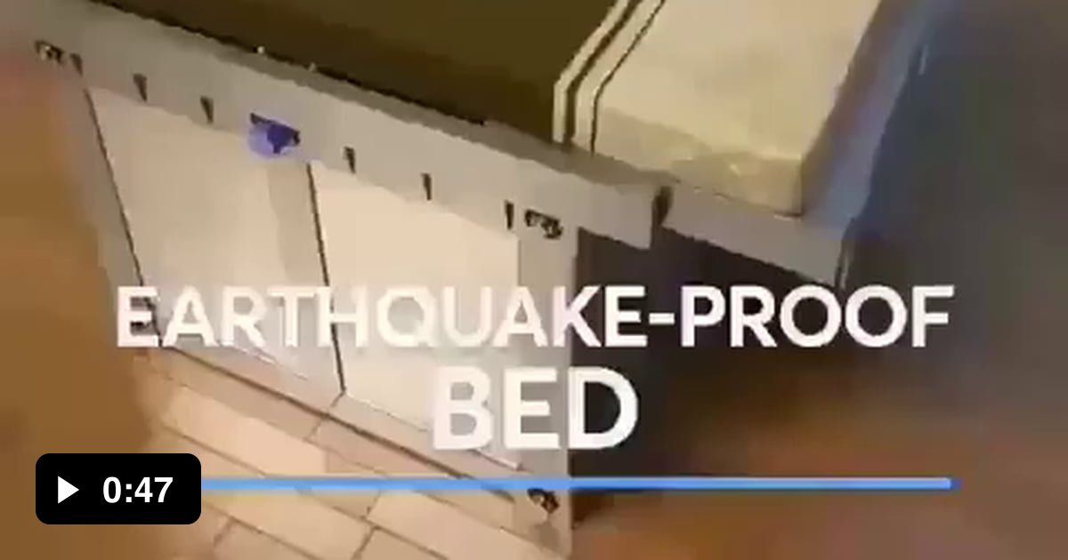 Earthquake proof bed 9GAG