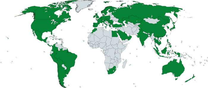 International Presence of Starbucks Coffee (June 2019) - 9GAG