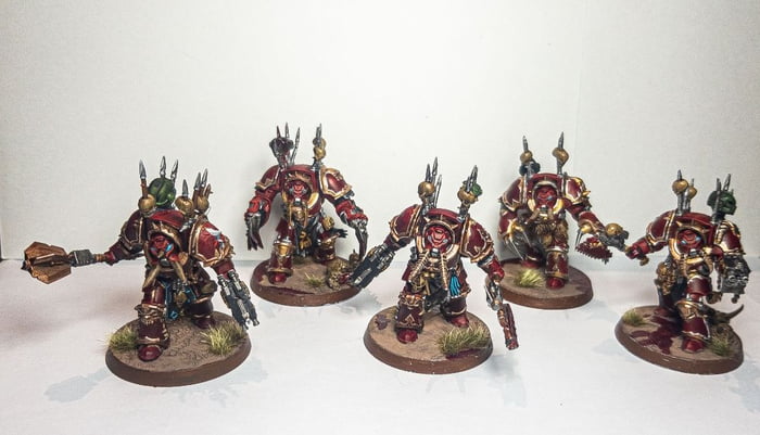 Khorne Terminators unit complete, again all inputs on where I can ...