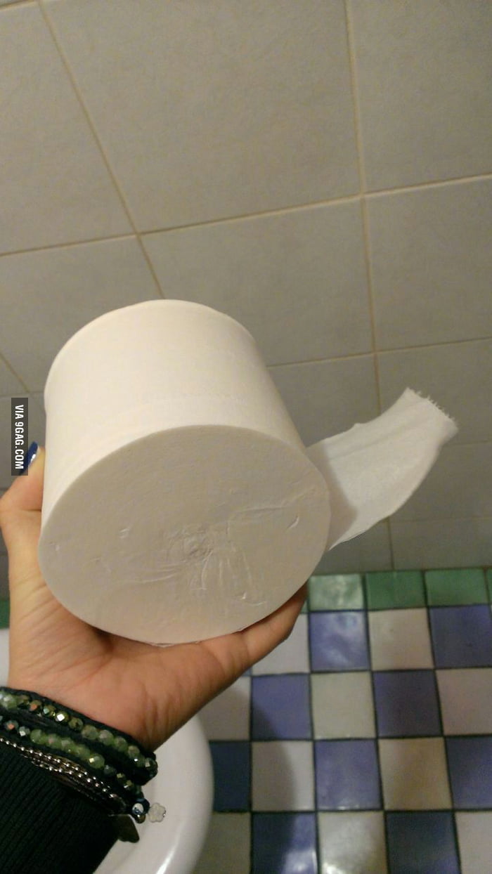 Look what I found... Nohole toilet paper! 9GAG