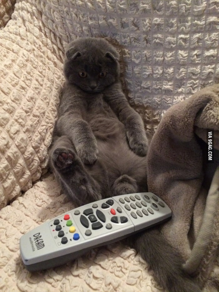 When the remote is too far away and you be like - 9GAG