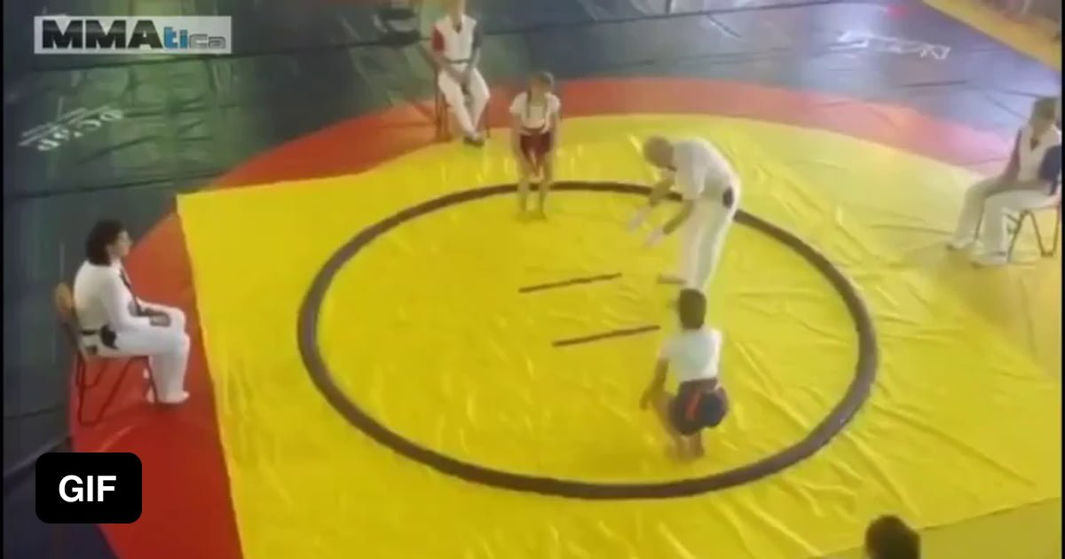 Kid knocks out referee using another kid 9GAG