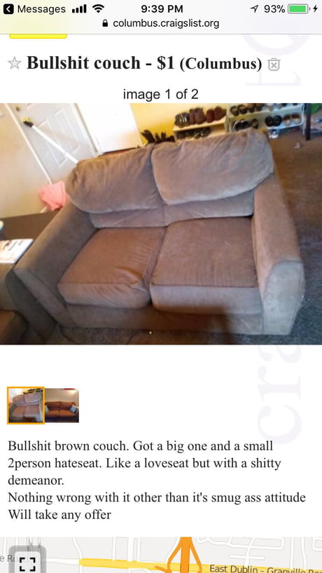 Bullshit Couch And Its Smug Ass Attitude 9gag