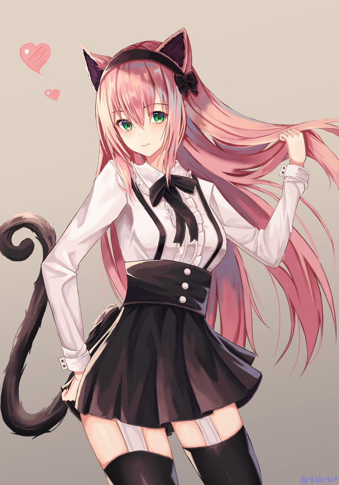 Pink-Haired Neko - 9GAG