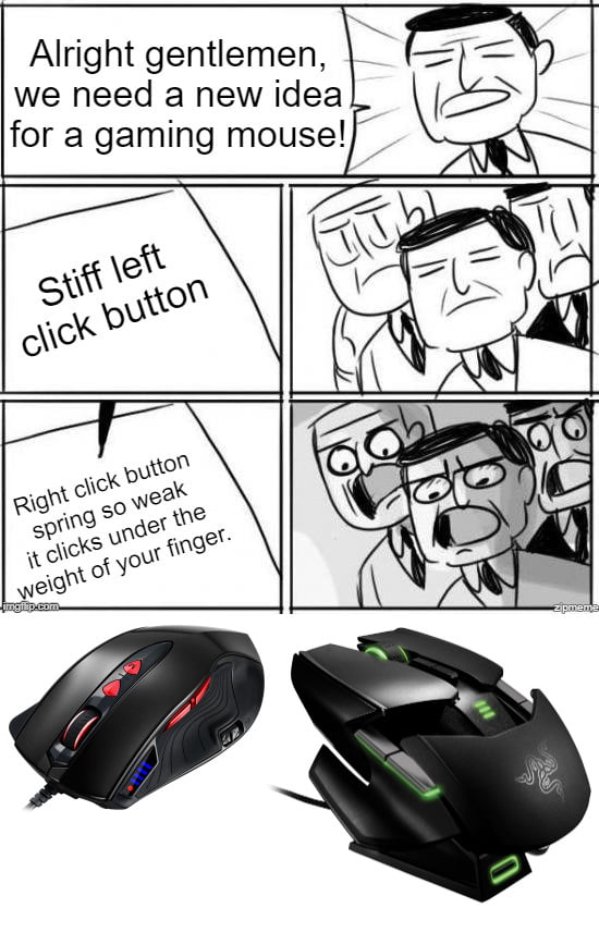 When the ergonomic gaming mouse causes carpal tunnel syndrome instead