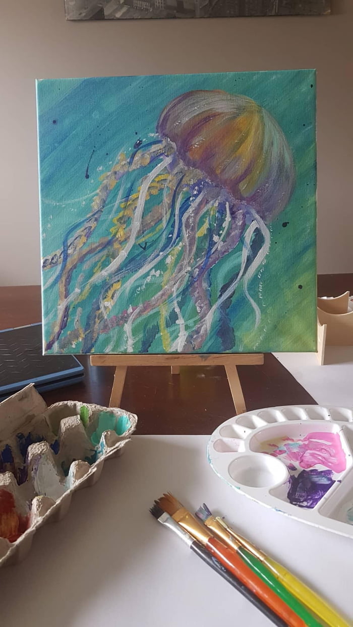 I haven't painted anything in over a year.. finally decided to pick up ...