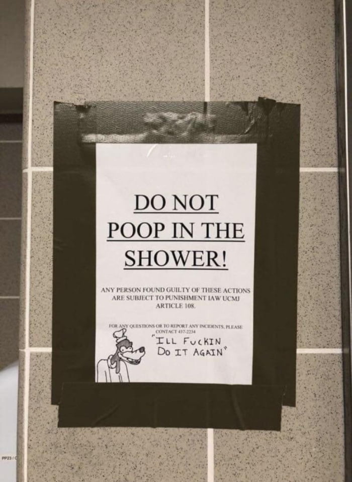 Who is pooping in the shower 9GAG