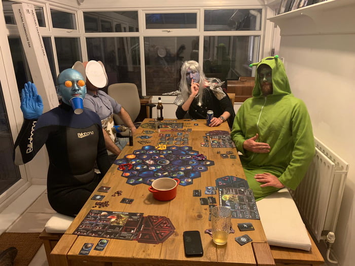 The lads getting ready to pop their Twilight Imperium cherries. - 9GAG