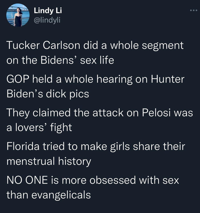 No One Is More Obsessed With Sex Than Evangelicals 9gag 
