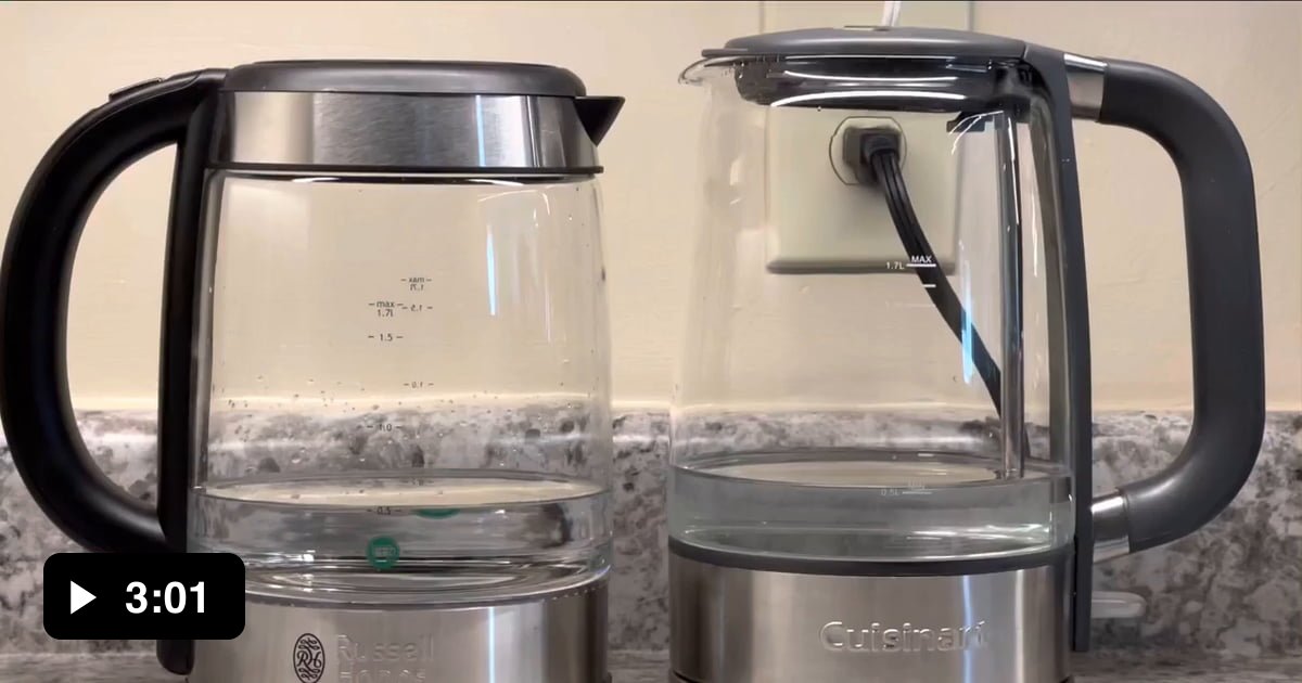 Race between a 3kW and 1.5kW electric kettle...or 'why fewer Americans