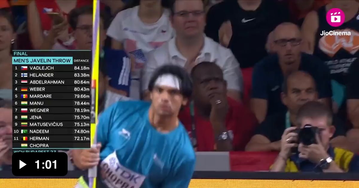 Another good news for India Neeraj Chopra now won all the major