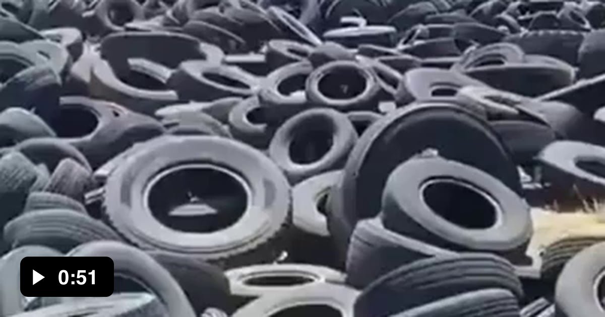 The World's largest Tire Graveyard, Kuwait 9GAG