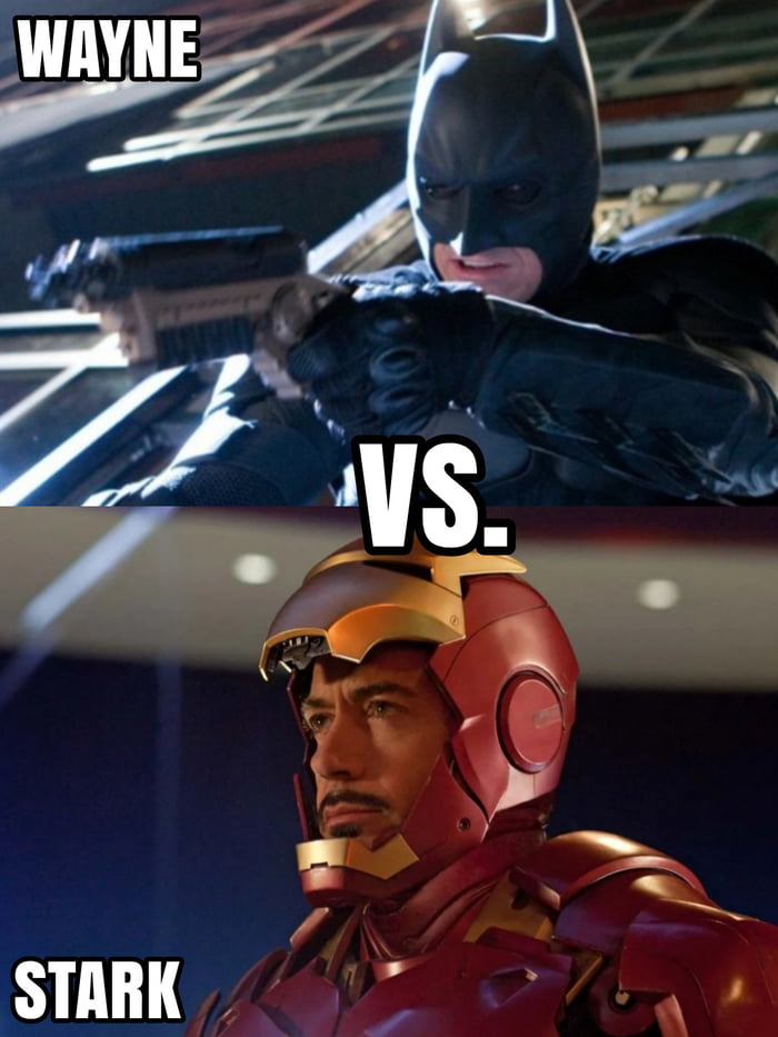 Nolan Batman vs. MCU Iron Man! How is this going down? - 9GAG Nolan Batman vs. MCU Iron Man! How is this going down? - 9GAG