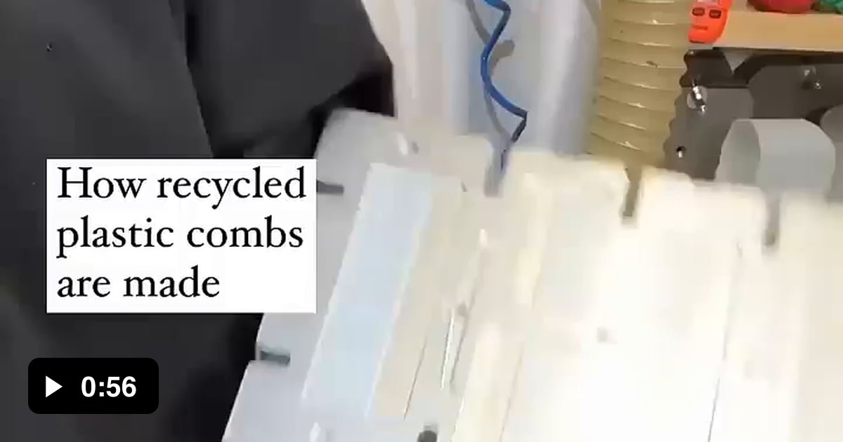 How recycled plastic combs are made 9GAG