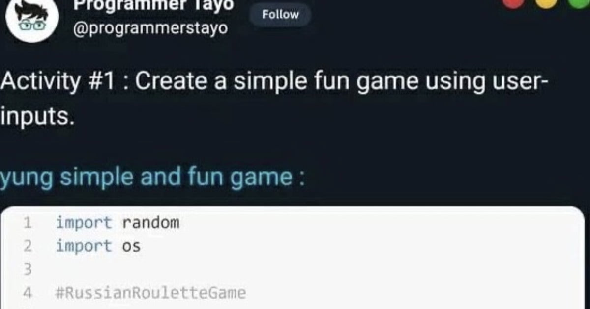 And y'all say python is useless - 9GAG