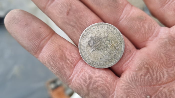 A old south african Coin found. - 9GAG