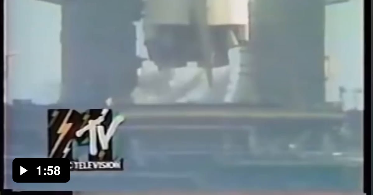 Watch the exact moment when MTV aired on cable television for the first