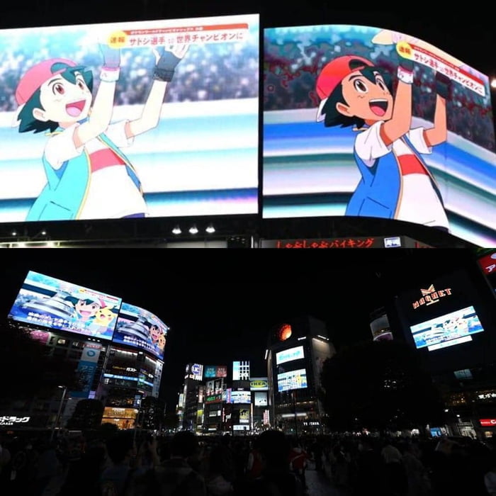 A Whole Town In Japan Stopped To Witness Ash Ketchum Become A Pokemon