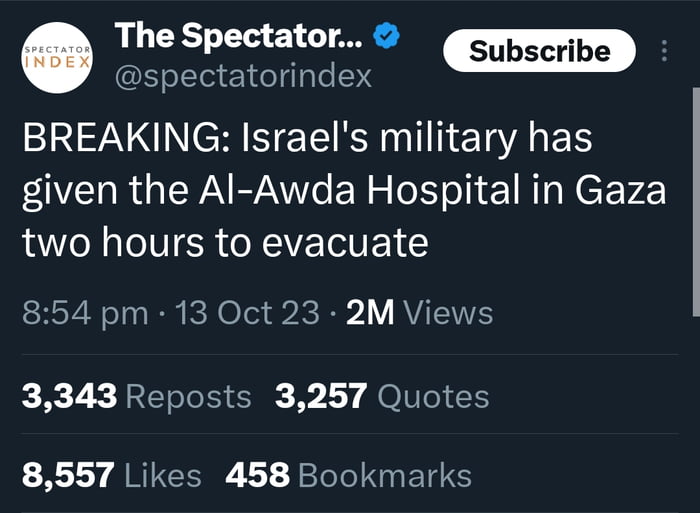 Israel is planning to bomb a hospital in Gaza that is currently crowded ...