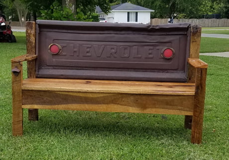 1950s Tailgate With A New Purpose Tailgate Bench Made With