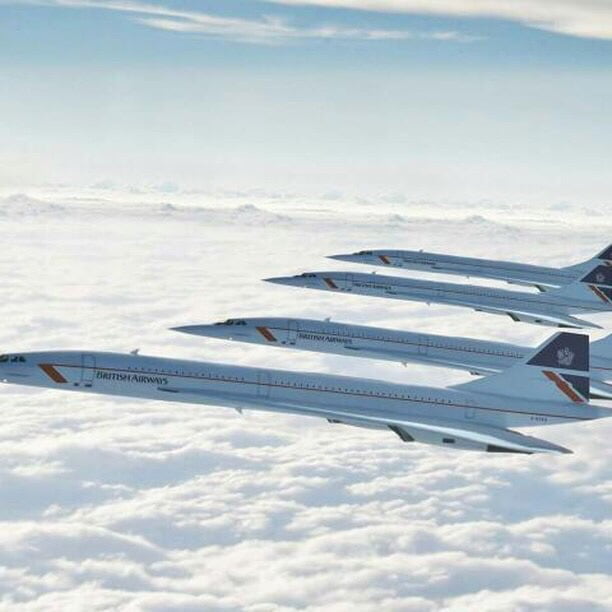 You may be cool, but you'll never be 4 British Airways Concordes flying