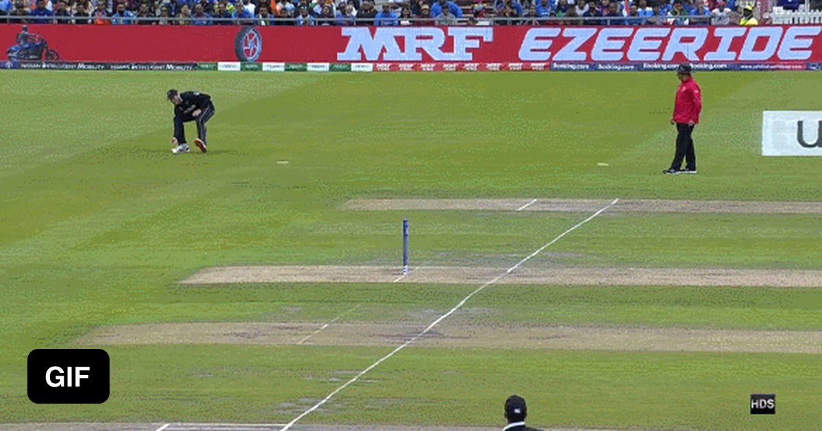 Martin Guptill's perfect throw to run out M.S. Dhoni at the close of ...