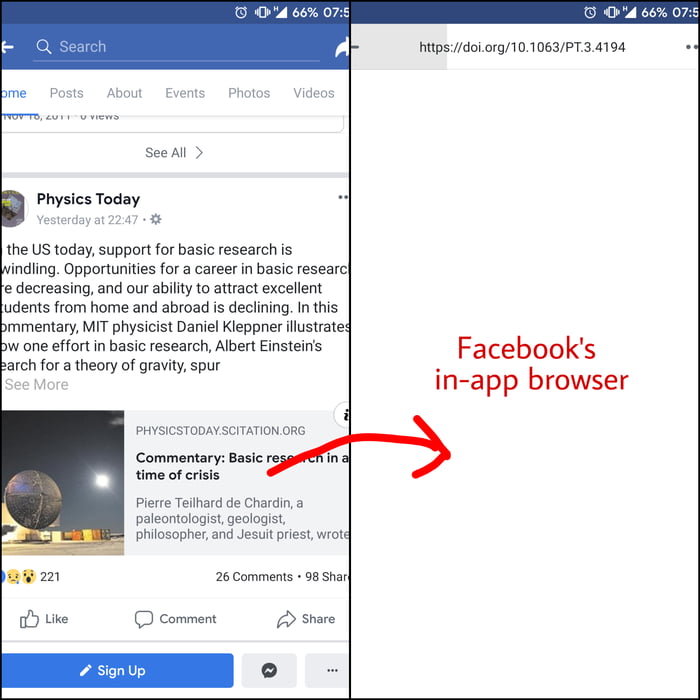 Links in social media apps always opening in useless inapp browsers