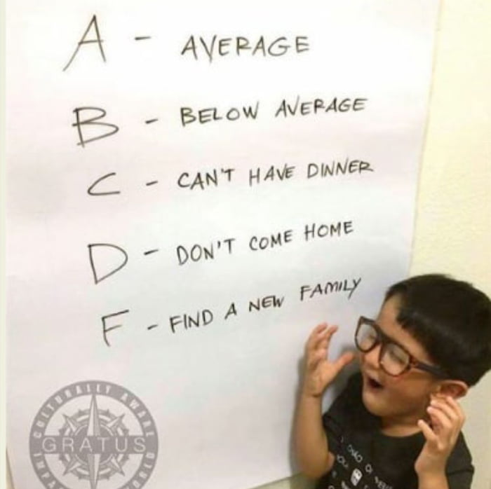 Asian parents are too crazy about grades
