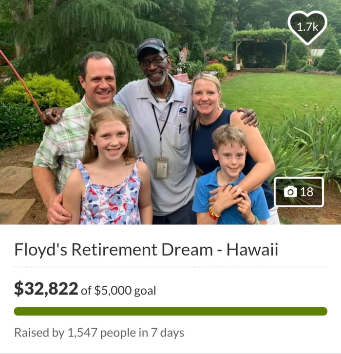 People started a gofundme to raise money for a trip to Hawaii for their