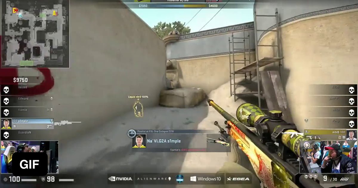 [cs] Flying Awp @ Esl One - 9gag