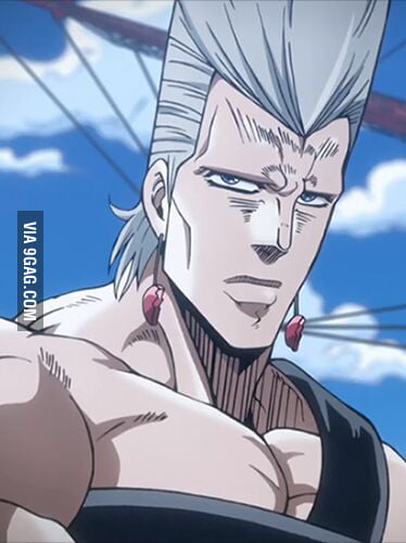 Did anyone notice that Polnareff doesn't have eyebrows? - 9GAG