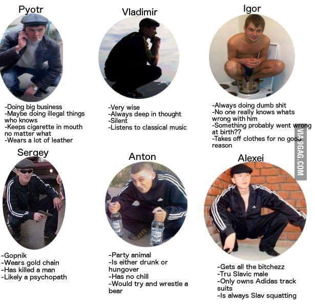 What type of slav are you? 9GAG