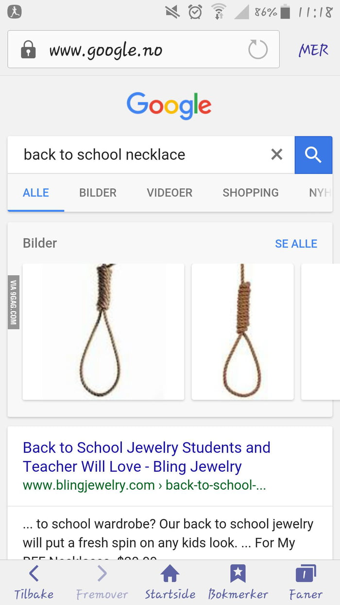 Googled Back To School Necklace Was Not Disappointed 9gag