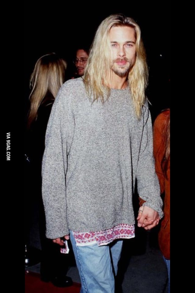 Wtf Brad Pitt's Kurt Cobain version! - 9GAG