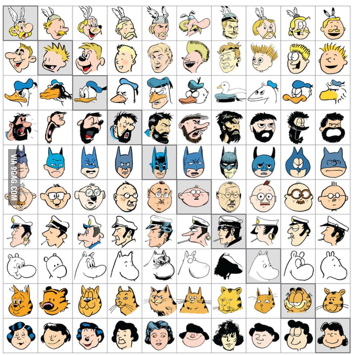 10 Cartoonist Styles For 10 Different Cartoon Characters Is Nuts Grey Area Is The Original Artwork Duh 9gag