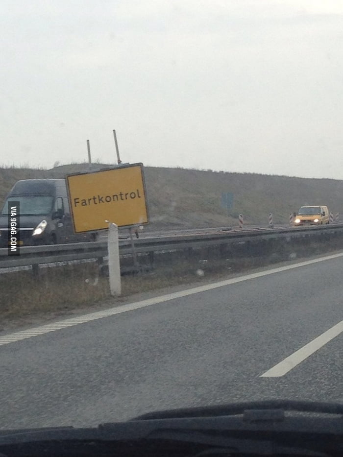 The Danish word for "speed monitoring" 9GAG