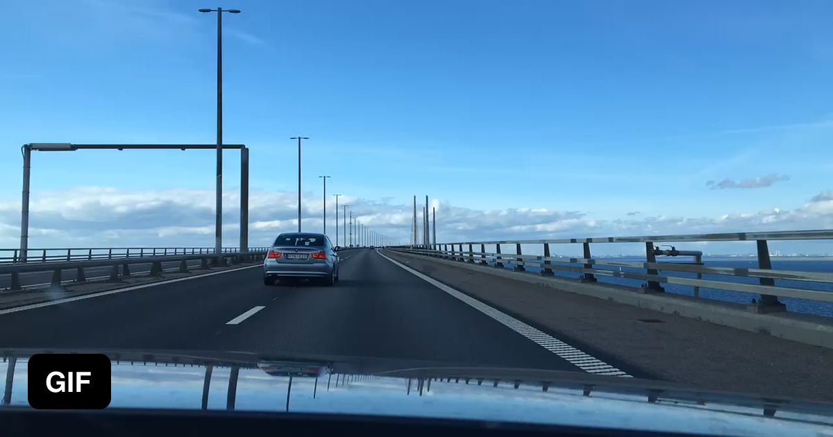 Sweden To Denmark Timelapse The Bridge Tunnel 9GAG   AzM0xLB Ogimage 