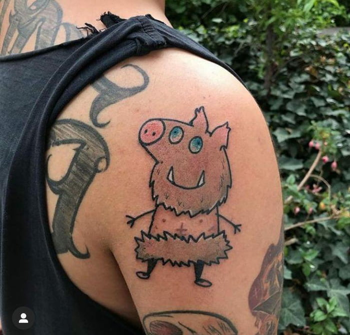 25+Amazing Peppa Pig Tattoo Designs with Meanings and Ideas - Body Art Guru