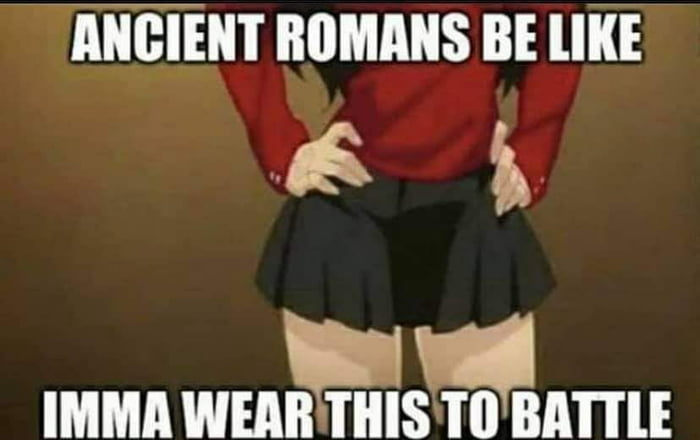 Battle skirts are both fashionable and effective. - 9GAG