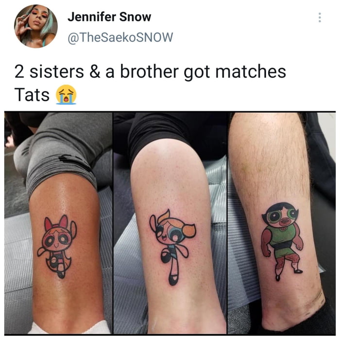 Brother and Sister matching tattoos  Instagram