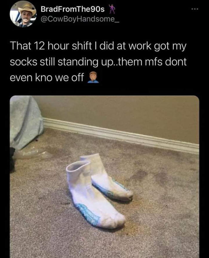 sleeping with socks on meme