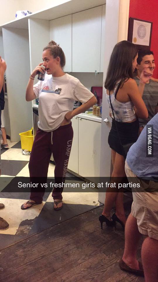 Senior Vs Freshmen Girls At Frat Parties 9gag