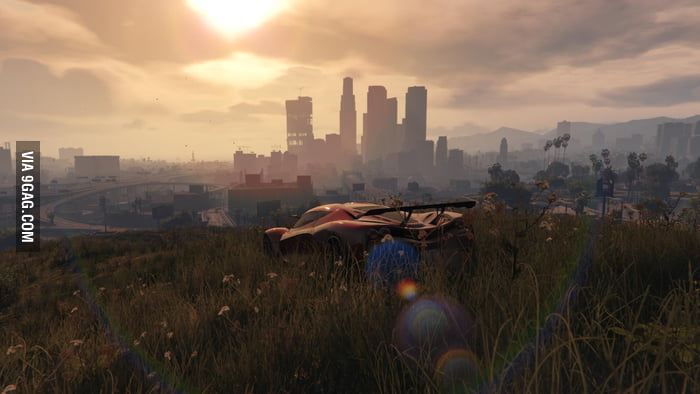 Un-modded GTA 5 looks pretty damn good too. - 9GAG